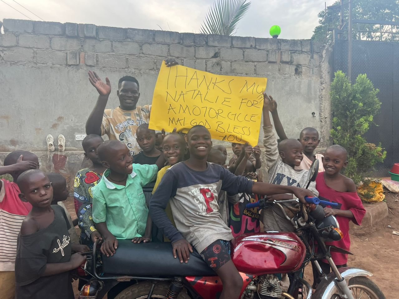 Our New motorcycle from a compassionate donor